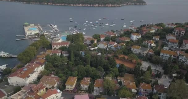 Luchtfoto Van Burgazada Kleinste Van Prince Eilanden Burgaz Ada Istanbul — Stockvideo