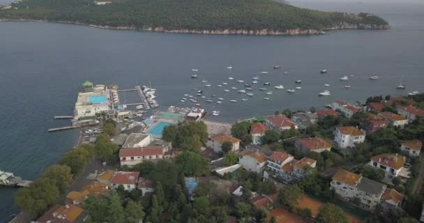 Aerial View Burgazada Smallest Prince Islands Burgaz Ada Istanbul Turkey — Stock Video