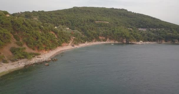 Vista Aérea Burgazada Más Pequeña Las Islas Del Príncipe Burgaz — Vídeo de stock