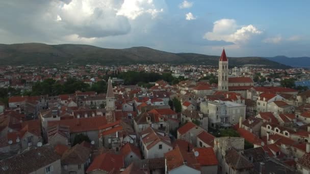 トロギール クロアチアの美しい甘い町 アドリア海 — ストック動画