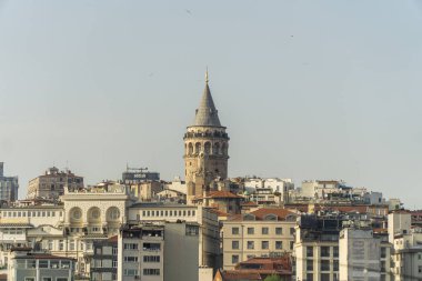 Galata kulesi, İstanbul. Türkiye. İstanbul'un Ünlü Simgesi.