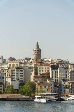 Galata kulesi, İstanbul. Türkiye. İstanbul'un Ünlü Simgesi.
