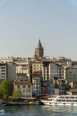 Galata kulesi, İstanbul. Türkiye. İstanbul'un Ünlü Simgesi.