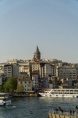 Galata kulesi, İstanbul. Türkiye. İstanbul'un Ünlü Simgesi.