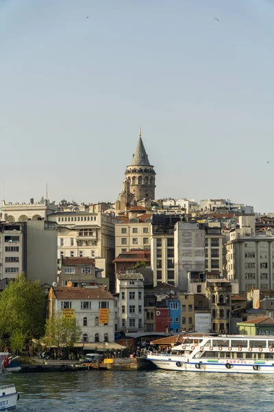 Wieża Galata, Stambuł. Turcja. Słynny punkt orientacyjny Stambułu. — Zdjęcie stockowe
