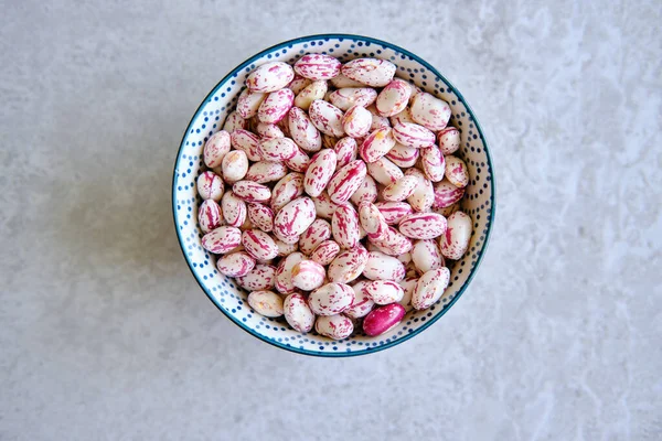 Harvested pinto beans AKA cranberry beans or kidney beans