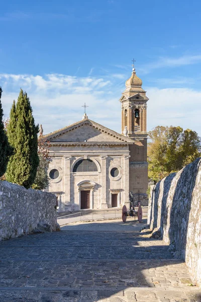 Church Madonna Del Soccorso Montalcino Tuscany Italy — Stock Photo, Image