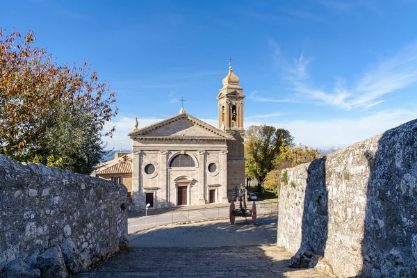Kilise Madonna Del Soccorso Montalcino Toskana Talya — Stok fotoğraf