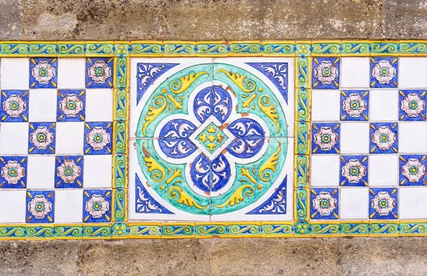 Azulejos Caltagirone Sicília Itália — Fotografia de Stock