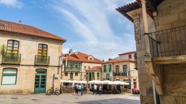 Pontevedra, June 25, 2025. Plaza de la Lena in the city of Pontevedra, Galicia. High quality photo