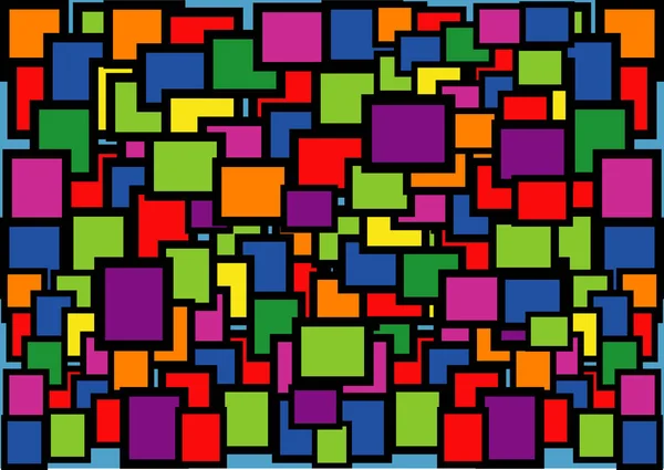 Fond Abstrait Formes Géométriques Colorées — Image vectorielle