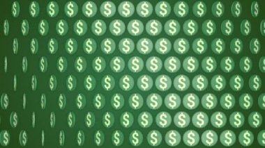 Doları Amerikan para yeşil arka plan dönen paralar