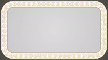 Lirası İngiliz İngiltere para sikke arka plan dikdörtgen çerçeve gri