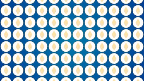 Ethereum crypto-monnaie bleu fond pièces modèle trafic vertical 