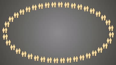 Kadın ve erkek birlikte cinsiyet simgeleri ile sorunsuz döngü animasyon arka plan desen