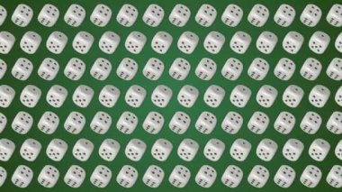 Zar casino kumar yeşil arka plan cubes