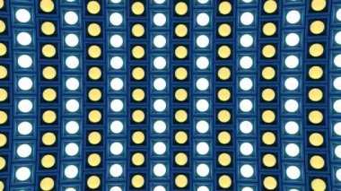 Duvar ampuller yanıp sönen ışıklar mavi sahne arka plan vj döngü aşağı rotasyon desen