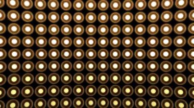 Yuvarlak duvar yanıp sönen ışık Ampüller desen statik yatay ahşap sahne arka plan vj döngü