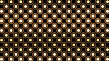 Desen statik flaş sahne ahşap arka plan vj döngü kadar yuvarlak duvar ampuller yanıp sönen ışık