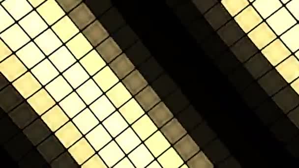 Φώτα Αναβοσβήνουν Τοίχος Λαμπτήρες Μοτίβο Στατικό Κατακόρυφο Στάδιο Κόκκινο Φόντο — Αρχείο Βίντεο