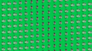 İzometrik arka plan cam silindir düğmeleri dalgalar hareket