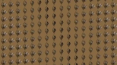 İzometrik arka plan cam küpler düğmeleri dalgalar hareket