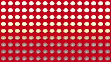 İzometrik arka plan Işık Ampüller yatay dalga yanıp sönüyor