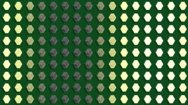 İzometrik arka plan küpleri ışıklar ampuller dikey dalga yanıp sönüyor