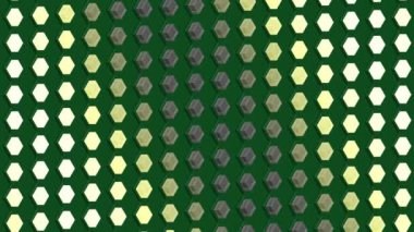 İzometrik arka plan hareketli yanıp sönen ışıklar ampuller dalgalar cubes