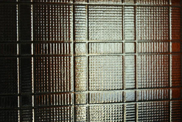 Glas Verbeult Hintergrund Form Von Quadratischen Oblaten Quadraten Und Direkten — Stockfoto