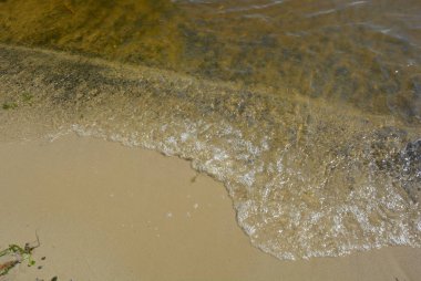 Dinyeper Nehri dalgası ile Sarı Nehir kumu