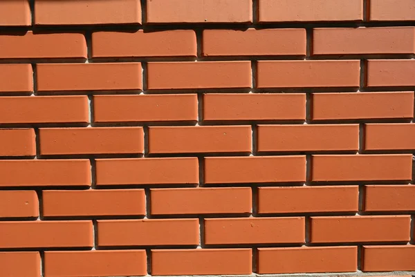 Construction Repair Works Laying Red Bricks Cement — ストック写真