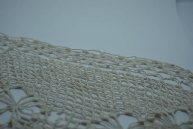 Güzel pamuk beyaz iplik ağı, makrome iplik.