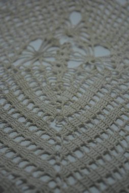 Güzel pamuk beyaz iplik ağı, makrome iplik.