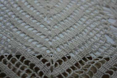 Güzel pamuk beyaz iplik ağı, makrome iplik.