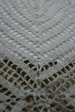 Güzel pamuk beyaz iplik ağı, makrome iplik.