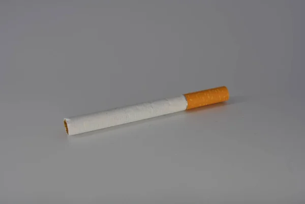 Cigarette Cigarettes Tobacco Cigarette Sets White Background Smoking Harm Health — Stock Photo, Image