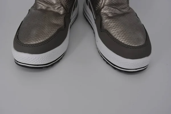 Hiver Bottes Chaudes Élégantes Mode Chaussures Chaudes Pour Femmes Avec — Photo