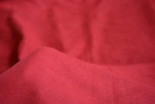 Palatino Femminile Rosso Tessuto Morbido Caldo Fatto Fabbrica Sfondo Ricco — Foto Stock