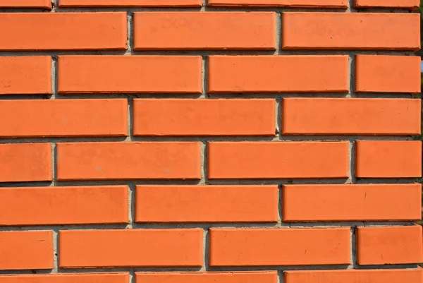 Красный Оранжевый Кирпич Здания Кирпичная Стена Строительные Обои Солнце — стоковое фото