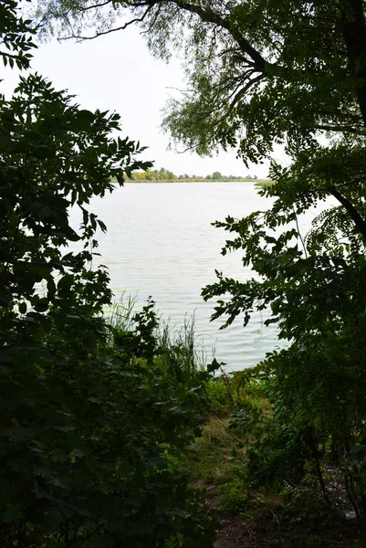 Pemandangan Indah Dari Sungai Samara Dengan Tepi Curam Yang Indah — Stok Foto