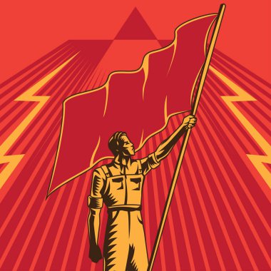 Vintage propaganda poster ve öğeleri. İzole sanat nesnesi. Uygun ve herhangi bir yazdırma medyasına.