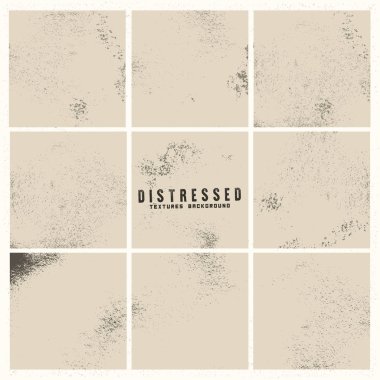 Bej renkli arka plan üzerinde sıkıntılı, grungy kareler