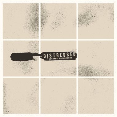 Bej renkli arka plan üzerinde sıkıntılı, grungy kareler