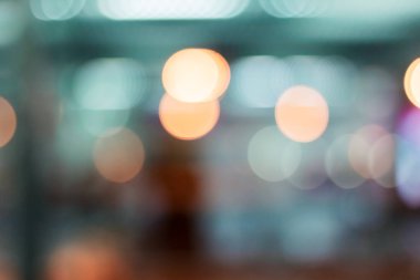 Soyut, soyut, renkli gece lambaları. Bokeh ışığı