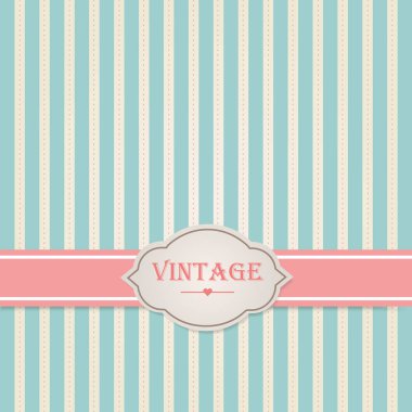 Pastel vintage çerçeve. Vektör illüstrasyonu.