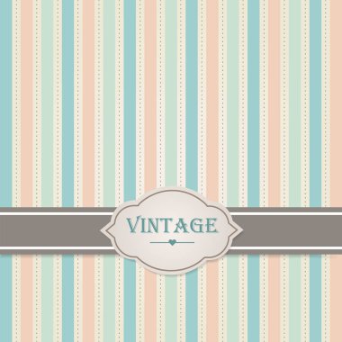 Pastel vintage çerçeve. Vektör illüstrasyonu.