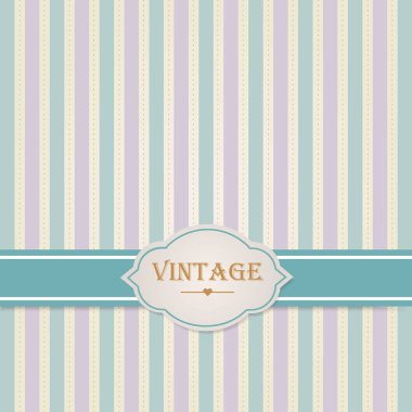 Pastel vintage çerçeve. Vektör illüstrasyonu.