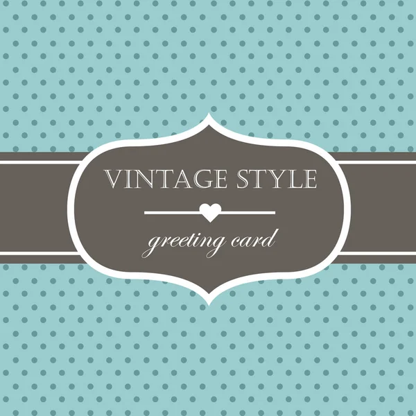 Pastel Vintage Style Label Frame Vector Illustration — Stock Vector
