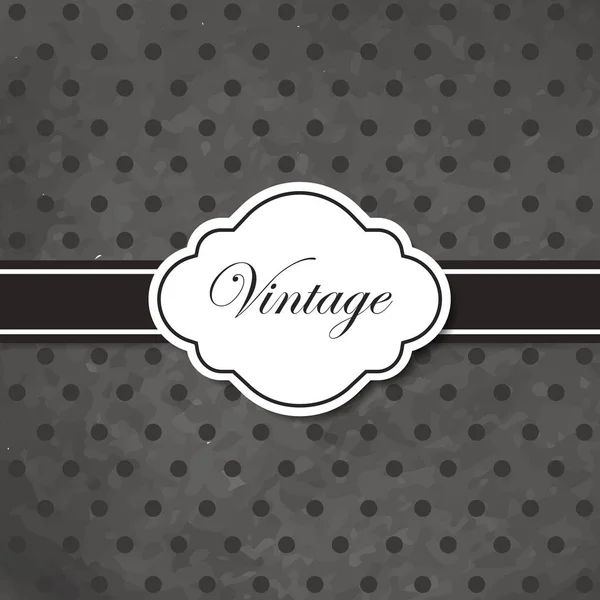 Cadre Style Vintage Aquarelle Noire Illustration Vectorielle — Image vectorielle